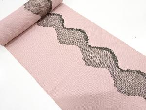 アンティーク　よろけ縞模様織り出し　八寸帯地反物